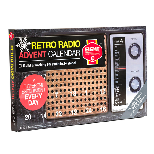 Gingerbread World European Christmas Market - Electronic Retro Radio Advent Calendar - Build your own Retro FM Radio