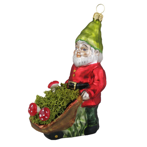 Gingerbread World European Christmas Market - Gnome with Wheelbarrow H196705