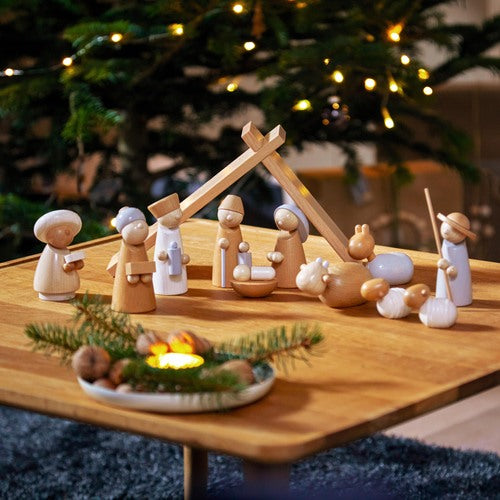 Gingerbread World German Christmas Market - Haba German Wooden Toys - Nativity Set for Children 304685