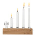 Gingerbread World Raeder Design Stories Canada Advent Candle Holder with Porcelain Angel - Silver