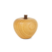 Gingerbread World Waldfabrik Turned Wood Apple Fruit Ornament 4 cm