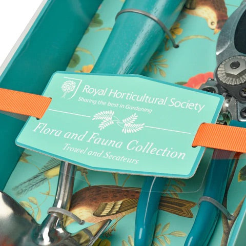 Gingerbread World European Market Royal Horticultural Society Flora and Fauna Trowel and Secateurs Gift Set