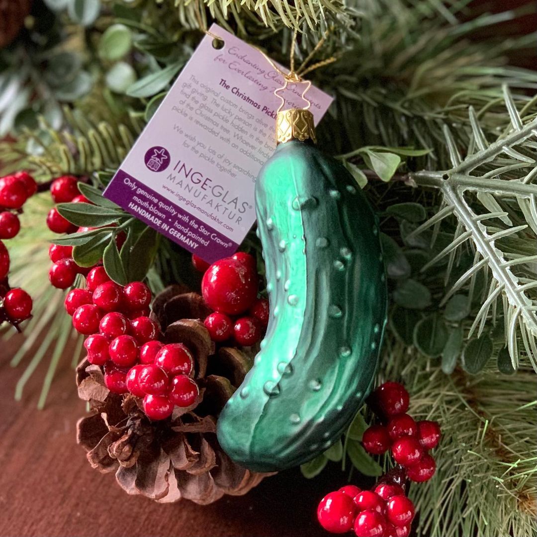 The "Traditional" German Christmas Pickle Ornament