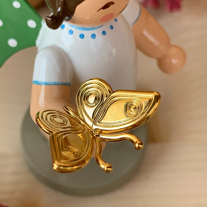 Gingerbread World Blog - Wendt & Kühn Gold Edition Grünhainichen Angel - The Dreamer with Butterfly