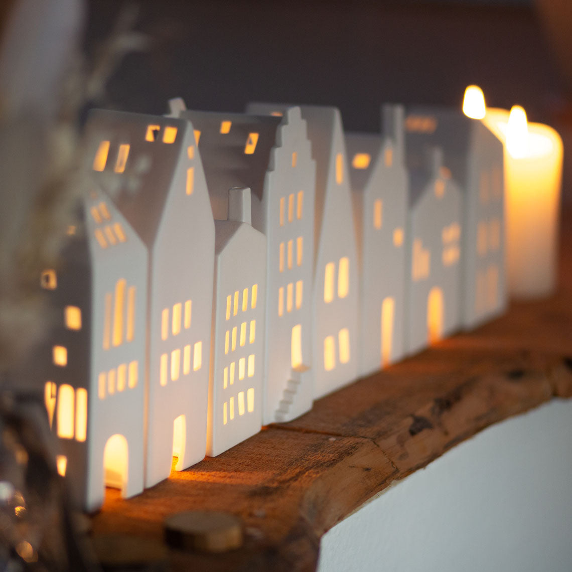 Create a Magical Festive Village - Tealight Houses and House Vases