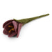 Gry & Sif handmade felt purple crocus flower crafted from New Zealand wool on a stem.