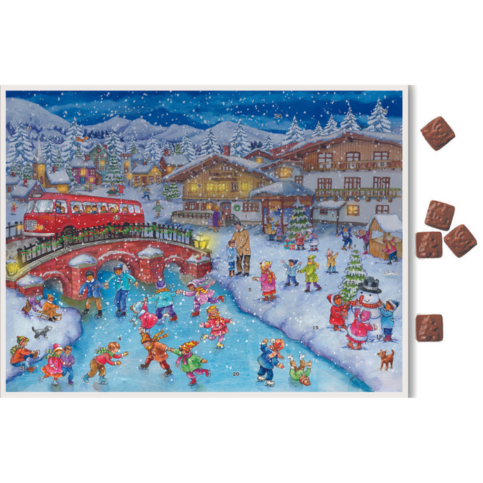 2023 Richard Sellmer Verlag Advent Calendar RS151 Christmas Celebrations at the Ski Chalet
