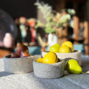 Gingerbread World European Market - Gry and Sif Felted Wool Housewares - Bowls Natural Grey in 3 sizes 12033