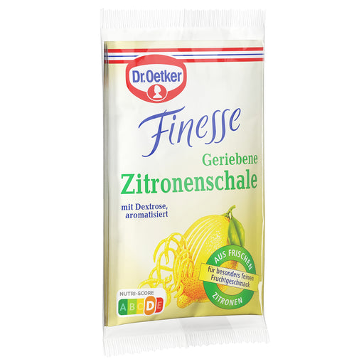 Dr Oetker Zitronenschale Grated Lemon Peel Zest