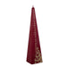 European Advent Countdown Candle with gold Christmas tree design, pyramid candle for Advent  Gingerbread World European Christmas