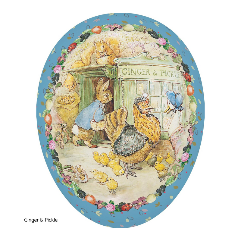 Paper Mâché Easter Egg Gift Box - Beatrix Potter, 12 cm