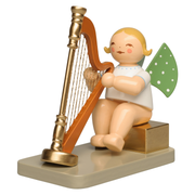 Gingerbread World Wendt und Kuehn Canada - Wendt & Kühn Gruenhainichen Angel – Angel with Concert Harp Sitting 111 Years of Wendt & Kühn Anniversary Angel 2026