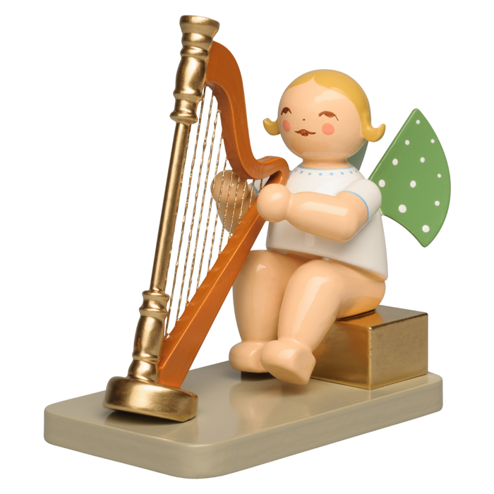 Gingerbread World Wendt und Kuehn Canada - Wendt & Kühn Gruenhainichen Angel – Angel with Concert Harp Sitting 111 Years of Wendt & Kühn Anniversary Angel 2026