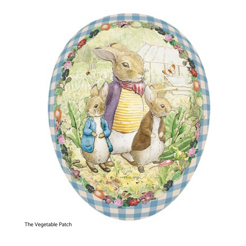Paper Mâché Easter Egg Gift Box - Beatrix Potter, 12 cm