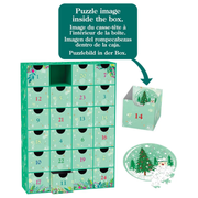Gingerbrad World Advent Calendar Shop - Jigsaw Puzzle Calendar Christmas Decorations 8924-6201 for puzzlers and crafters