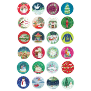 Gingerbrad World Advent Calendar Shop - Jigsaw Puzzle Calendar Christmas Decorations 8924-6201 for puzzlers and crafters