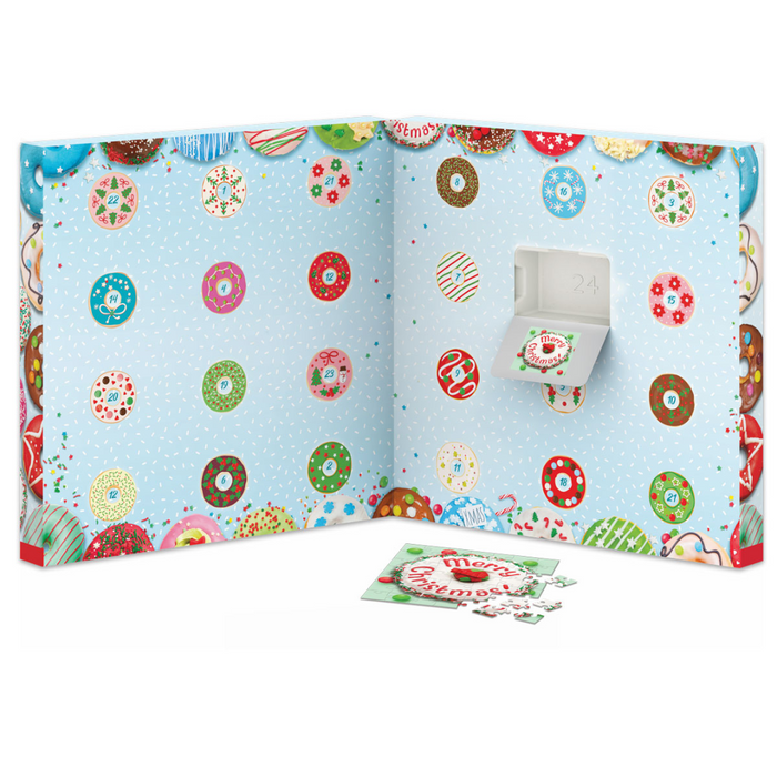 Gingerbread World Advent Calendar Shop - Eurographics Jigsaw Puzzle Calendar Christmas Donuts 9924-5806 