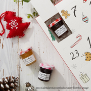 Gingerbread World Bonne Maman Jams and Spreads Advent Calendar 2023 - suggestion of what inside of calendar will look like