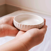 "Mimi & August" Little Ceramic Nest handcrafted ceramic tray for pillar candles