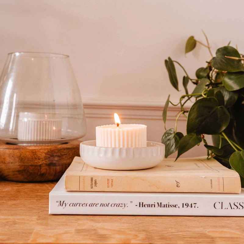 "Mimi & August" Little Ceramic Nest used as a ceramic jewellery dish and decorative catch-all tray.