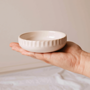 "Mimi & August" Little Ceramic Nest handcrafted ceramic tray for pillar candles