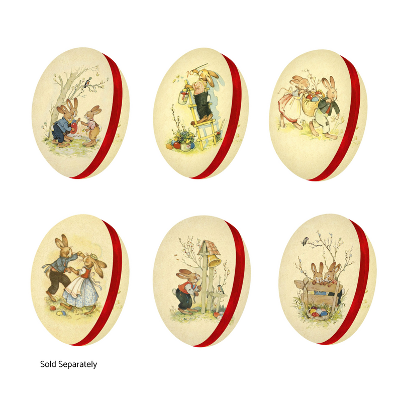 Gingerbread World European Easter Market - Cardboard Fillable Easter Eggs - Best of Happiness, 15 cm