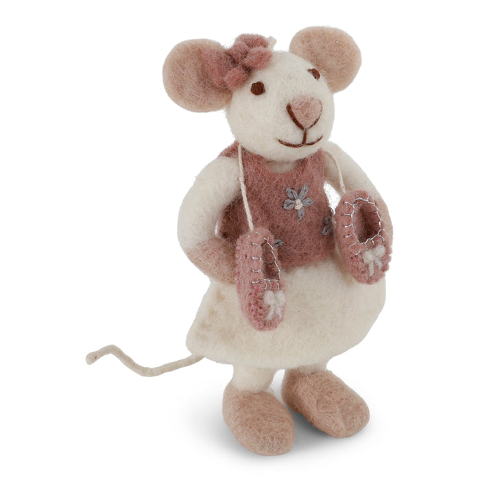 Gingerbread World En Gry and Sif Denmark - Mouse Ballerina Ornament Figure 20035