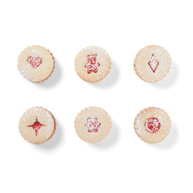 Gingerbread World European Baking - Linzer Cookie Cutter Set with 6 pieces