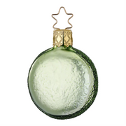 Gingerbread World European Christmas - Inge-Glas Manufaktur Blown Glass Ornament - Macaron Pistachio Green