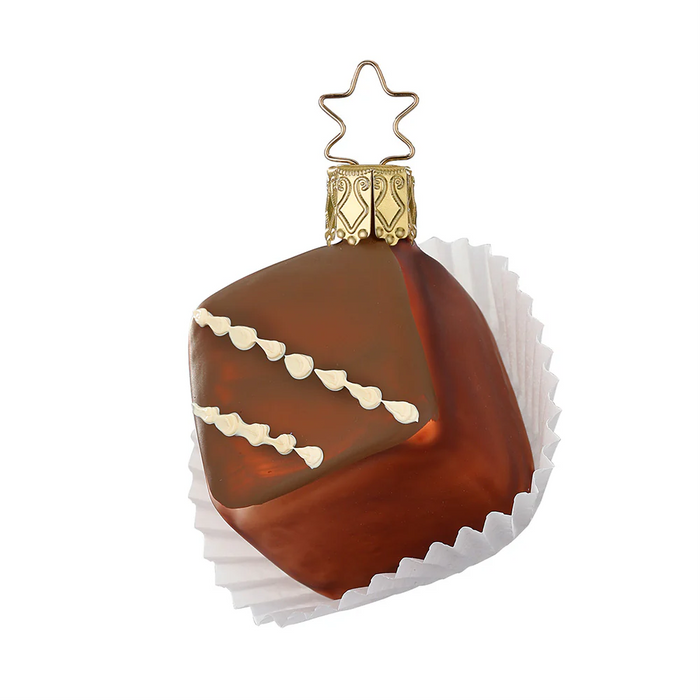 Gingerbread World European Christmas - Inge-Glas Manufaktur Blown Glass Ornament - Petit Four Ornaments