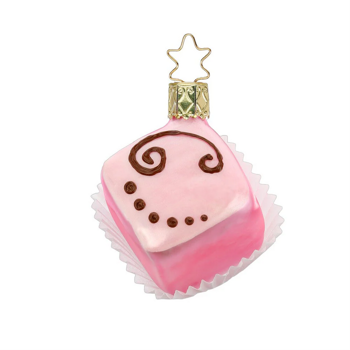 Gingerbread World European Christmas - Inge-Glas Manufaktur Blown Glass Ornament - Petit Four Ornaments