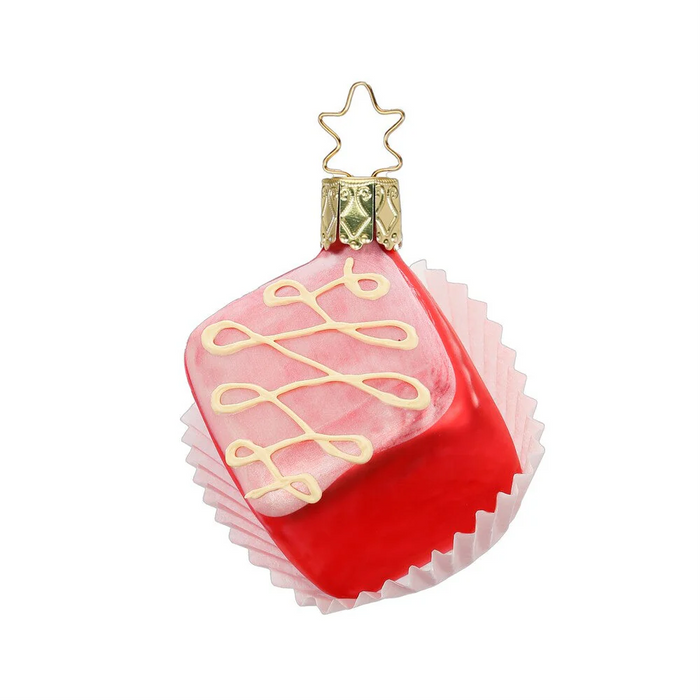 Gingerbread World European Christmas - Inge-Glas Manufaktur Blown Glass Ornament - Petit Four Ornaments