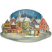Gingerbread World European Christmas - Richard Sellmer Verlag Vintage Free Standing Paper Advent Calendar Moonlit Village 933
