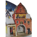 Gingerbread World European Christmas - Richard Sellmer Verlag Vintage Free Standing Paper Advent Calendar Moonlit Village 933