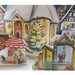 Gingerbread World European Christmas - Richard Sellmer Verlag Vintage Free Standing Paper Advent Calendar Moonlit Village 933
