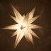 Gingerbread World European Christmas Market - White Moravian Star Light, Fold-Flat, LED Lights, Outdoor Rated