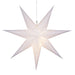 Gingerbread World European Christmas Market - 24 inch LED Aurora Superstar TM Fold-Flat White 7 Point Star Light Outdoor Rated