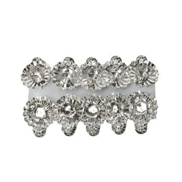 Gingerbread World European Christmas Market - Clip On Real Candle Holder for Christmas Tree - Silver