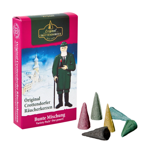 Gingerbread World European Christmas Market - Crottendorfer Raucherkerzen Incense Cone Assorted Festive Scents