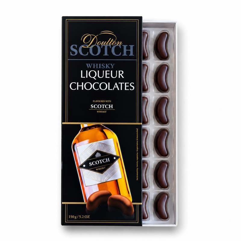 Gingerbread World European Christmas Market - Doulton German - Scotch Whiskey Liqueur Dark Chocolates