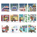 Gingerbread World European Christmas Market - Eurographics Puzzle Book Style Advent Calendar