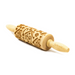 Gingerbread World European Christmas Market - Folkroll Engraved Wooden Rolling Pin - Gingerbread Houses 54879