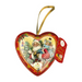 Gingerbread World European Christmas Market - Heidel Nostalgic Santa heart-shaped tin