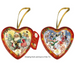 Gingerbread World European Christmas Market - Heidel Nostalgic Santa heart-shaped tin