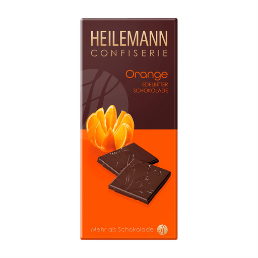 Heilemann 62% dark chocolate bar with orange, premium German chocolate 80 g – Gingerbread World European Christmas