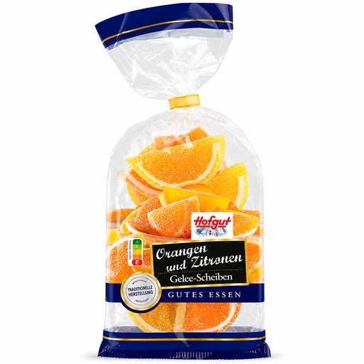 Hofgut Orange and Lemon Fruit Jelly Slices 175 g traditional German citrus candy – Gingerbread World European Christmas