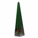 European Advent Countdown Candle – Green Holly pyramid candle for the 24-day Christmas countdown | Gingerbread World European Christmas