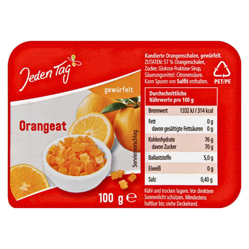 Candied Orange Peel Orangeat German baking ingredient for Stollen, Lebkuchen and European Christmas baking - Gingerbread World European Christmas Market 