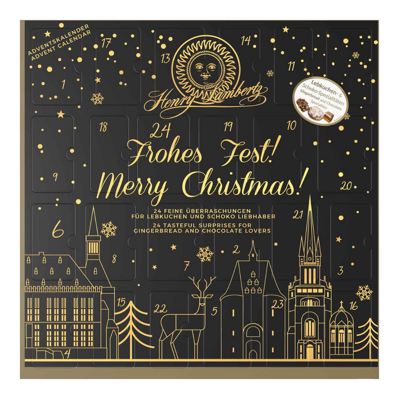 Henry Lambertz German Gingerbread & Chocolate Advent Calendar, imported from Germany and available from Gingerbread World European Christmas