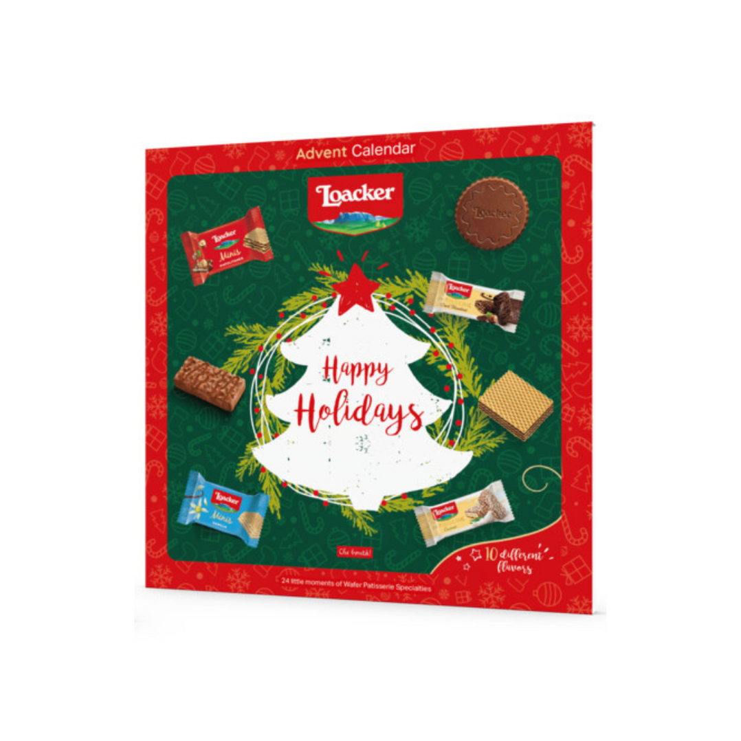 Loacker Wafer Creme Cookie Advent Calendar with mini biscuits